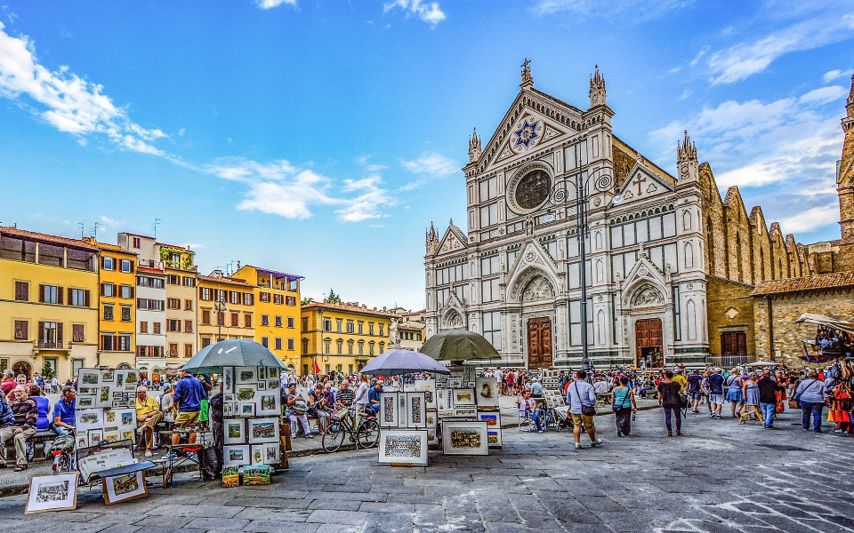 Stadt Florenz mit Markt